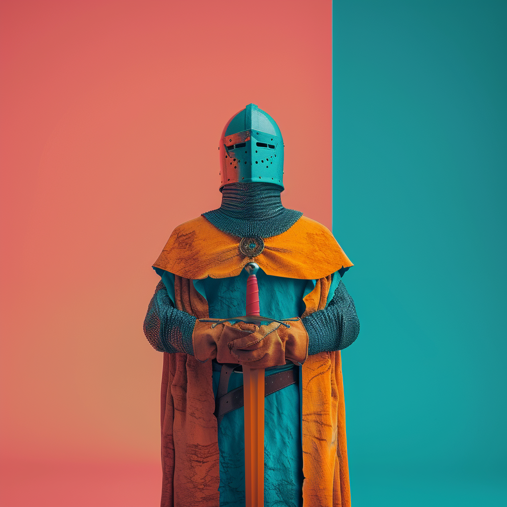 Étude de style d'un chevalier